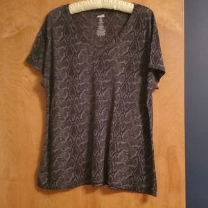 Snake skin patterned tee